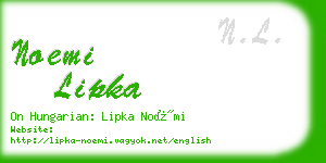 noemi lipka business card